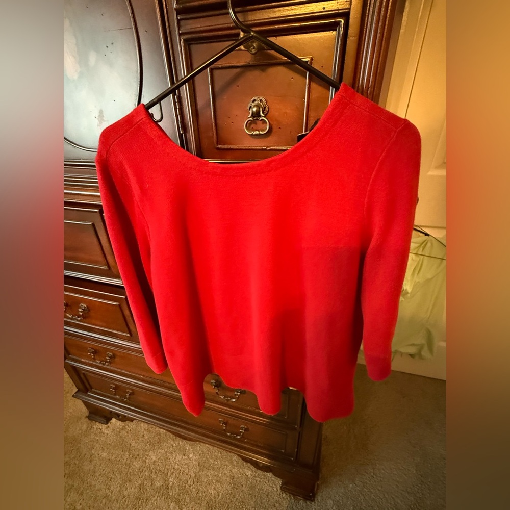 Women's Red Sweater by Talbots size 1x Petite